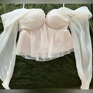 NWOT House of Harlow 1960 x Revolve Burna Blouse